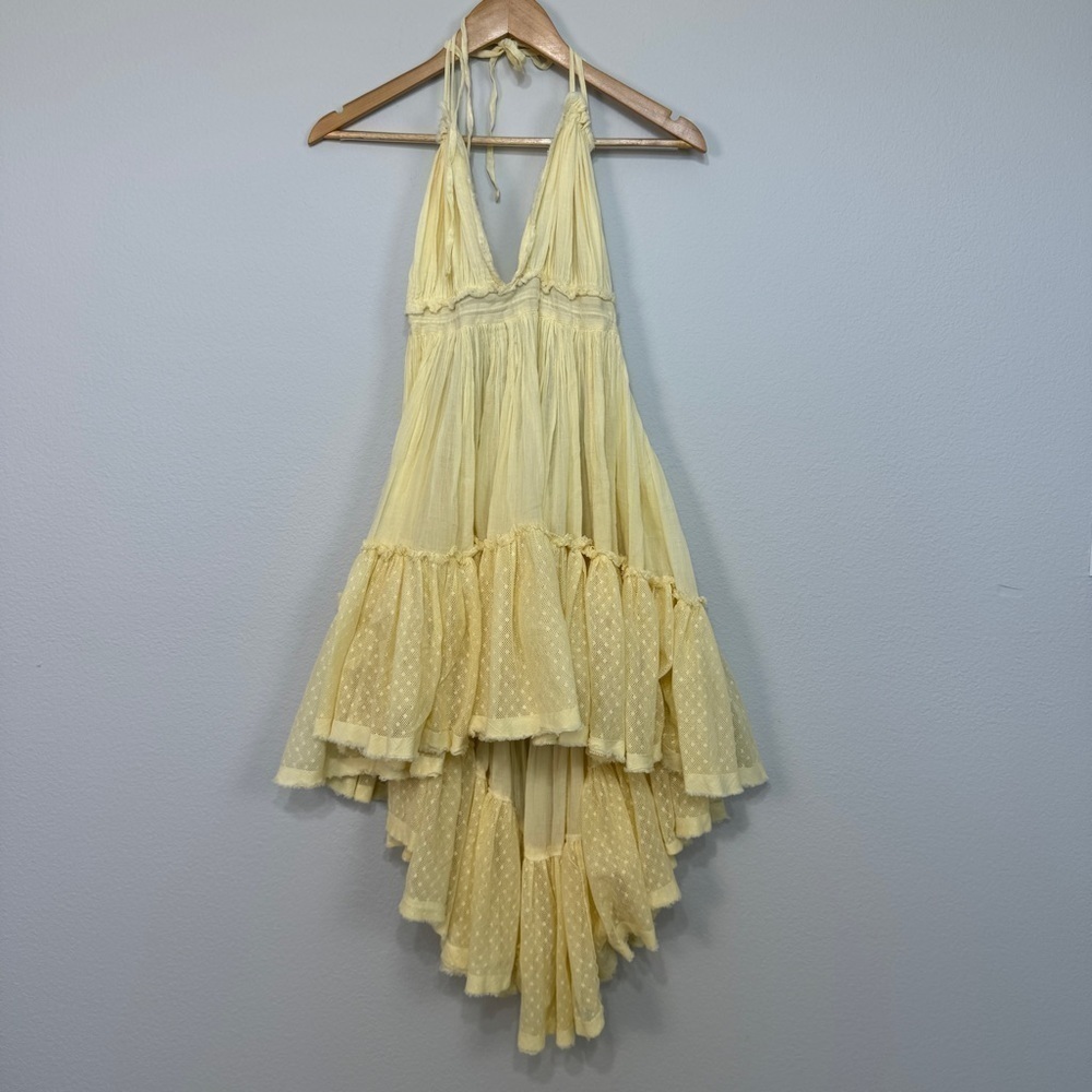 Free People 100-Degree Halter Dress Size Large Women - Picture 3 of 12